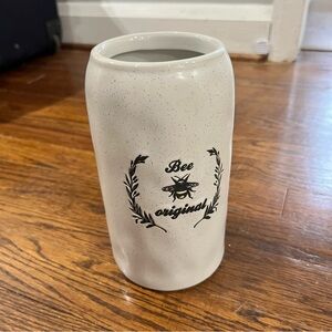 Speckled White Ceramic Vase